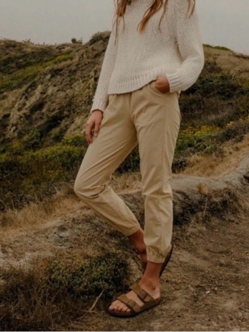 Mollusk California 100% Cotton Poplin Jogger Beach Pants Pull On Small